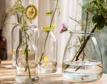 Small Glass Vase Etsy