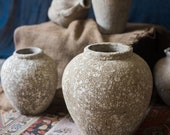 Ancient Pompeii Style Handmade Art Jar Pot