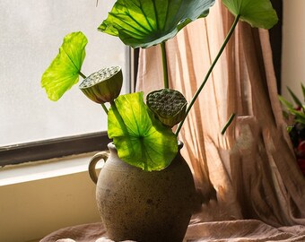 Artificial Plant Lotus Seed and Leaf Stem in Various Sizes