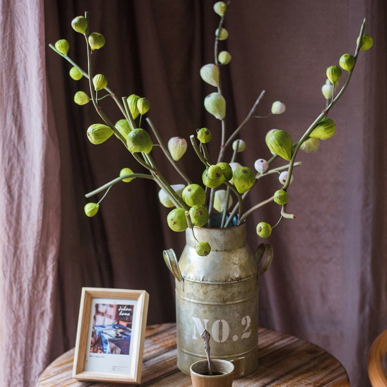 Artificial Fig Fruit Stem 30 Tall