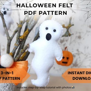 Nähanleitung - Filz Ornament aus Filz: DIY Schnittmuster (PDF)