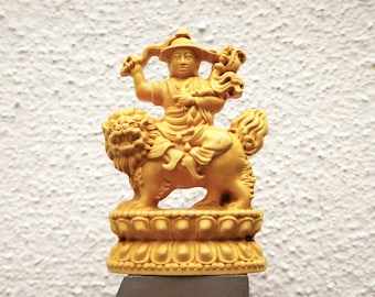 Wooden Dorje Shugden Sculpture/Tsa-Tsa
