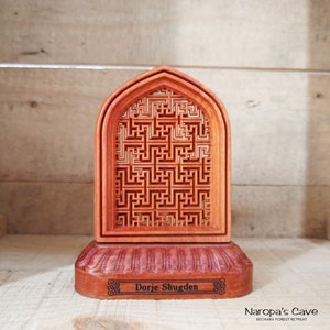 Wooden Carved Dorje Shugden Sculpture/Tsa-Tsa image 2