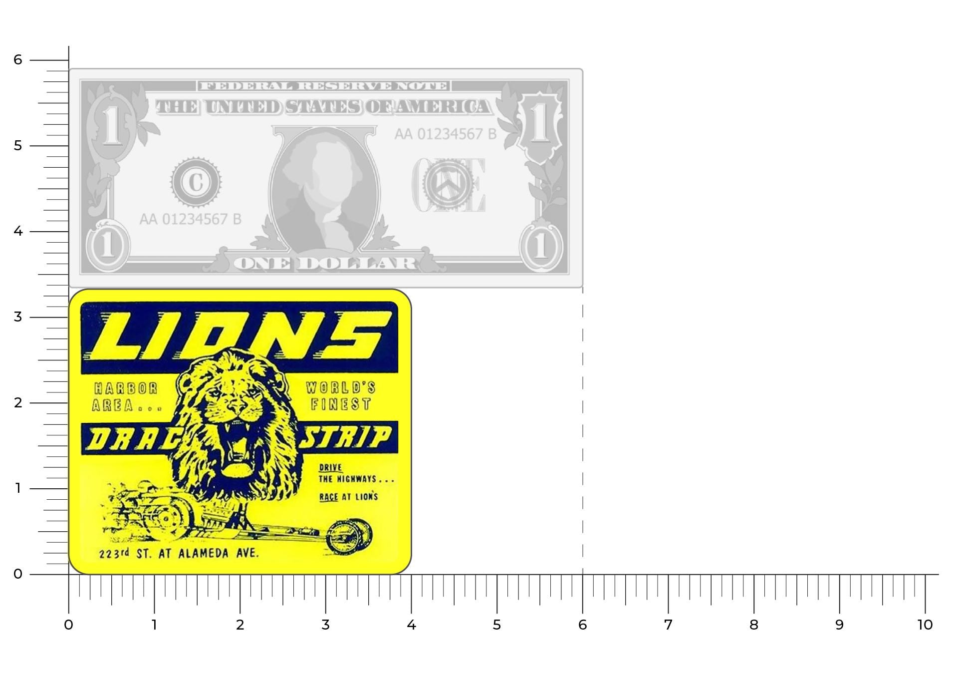 Lions Drag Strip Run What You Brung Decal Sticker Retro Hot Rod Classic - Foto 9