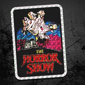The Horror Show Prism Sticker, Retro Horror & Sci-Fi Holographic  Decal, NOS Vintage Movie Collectible, Spooky Pop Culture Art 80s Aesthetic