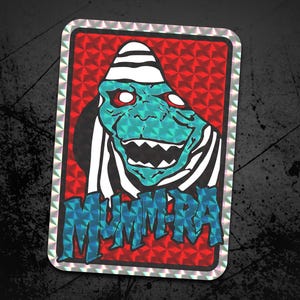 Mumm-Ra Thundercats Holographic Prism Sticker, Retro Cartoon Decal, Vintage TV Collectible Sticker, Pop Culture Art, 80s Aesthetic