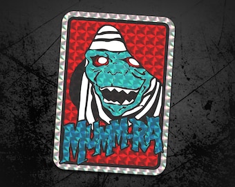 Mumm-Ra Thundercats Holographic Prism Sticker, Retro Cartoon Decal, Vintage TV Collectible Sticker, Pop Culture Art, 80s Aesthetic