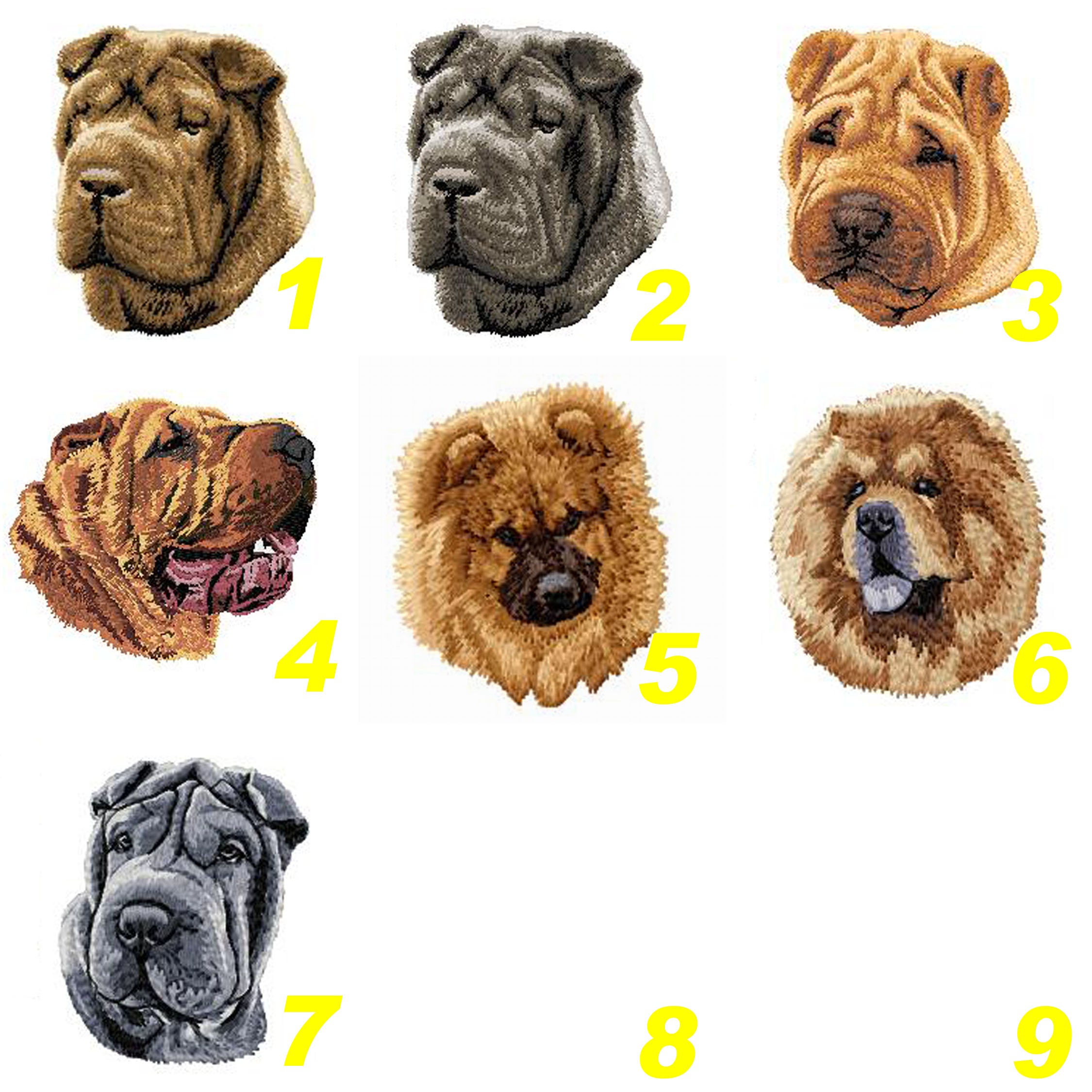 Crochets muraux personnalisés pour accessoires pour chien Sharpei