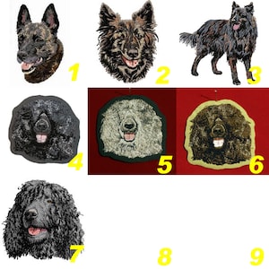 Dutch Shepherd,Portuguese Water Dog,WPD,badge,embroidered patch,Irish Water Spaniel,machine embroidery,K9,by team numerik