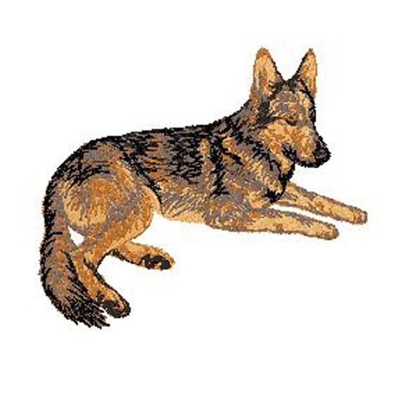 Berger Allemandécussonpatch Brodérace De Chienbabroderie Machinethermocollantà Coudrek9 Berger Allemand Momby Team Numérik