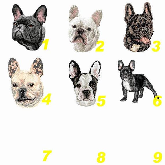 French Bulldog Embroidered Patch Shield Canine Embroidery Machine Embroidery Thermocollant Sewingbulldog Momk9by Team Numérik