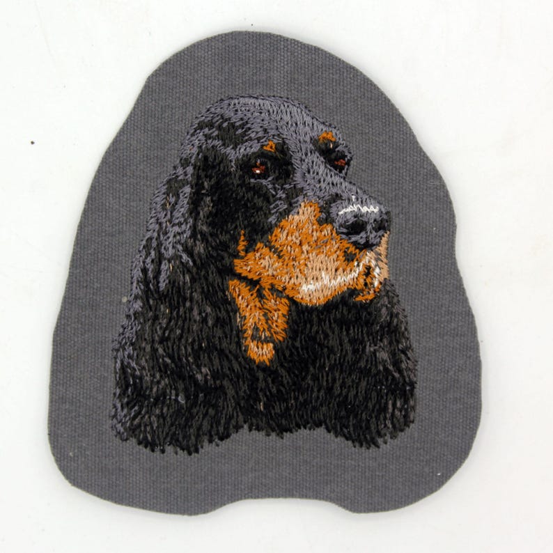 Setter, Gordon Setter, Doberman, iron-on embroidered patch, machine embroidery, dog embroidery, agility, Team Numérik Photo 1