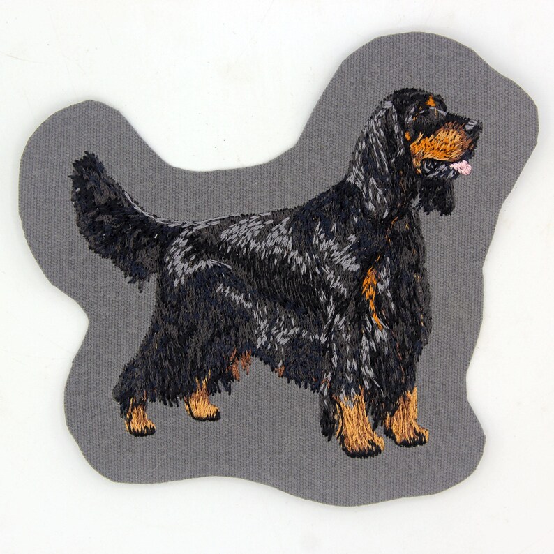 Setter, Gordon Setter, Doberman, iron-on embroidered patch, machine embroidery, dog embroidery, agility, Team Numérik Photo 2