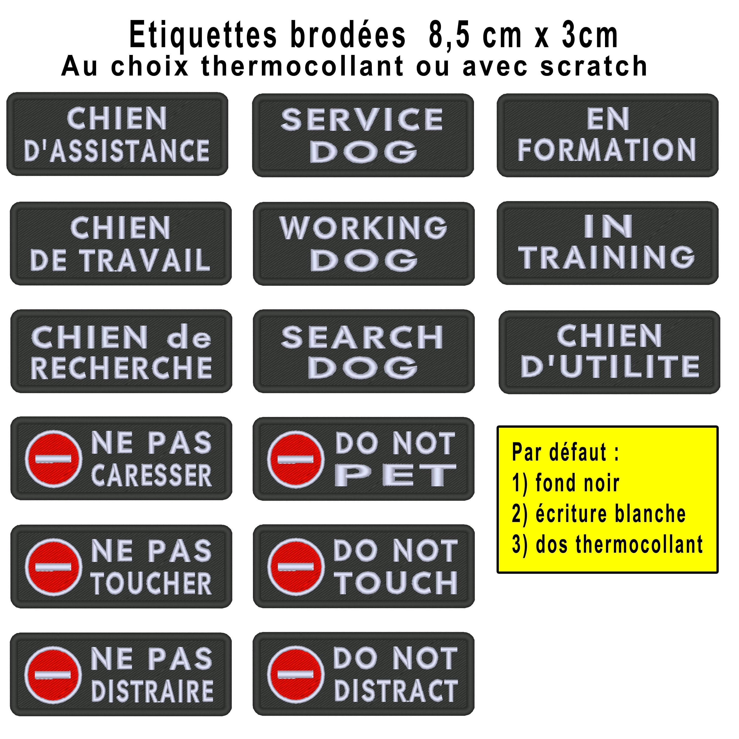 Écusson Brodé Personnalisable 3X8, 5 cm - 1, 18 X 3