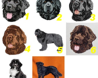 Newfoundland, embroidered badge, embroidered patch, dog breed, machine embroidery, iron-on, to sew, Newfoundland mom, by team numérik