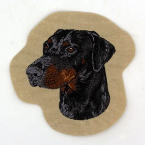 Setter, Gordon Setter, Doberman, iron-on embroidered patch, machine embroidery, dog embroidery, agility, Team Numérik Photo 7