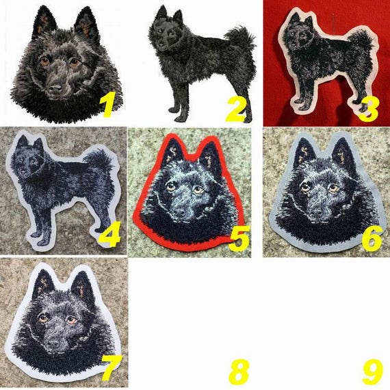 Schipperkeécussonpatch Brodéschipperke Brodérace De Chienbroderie Machinethermocollantà Coudreberger Belgek9by Team Numerik