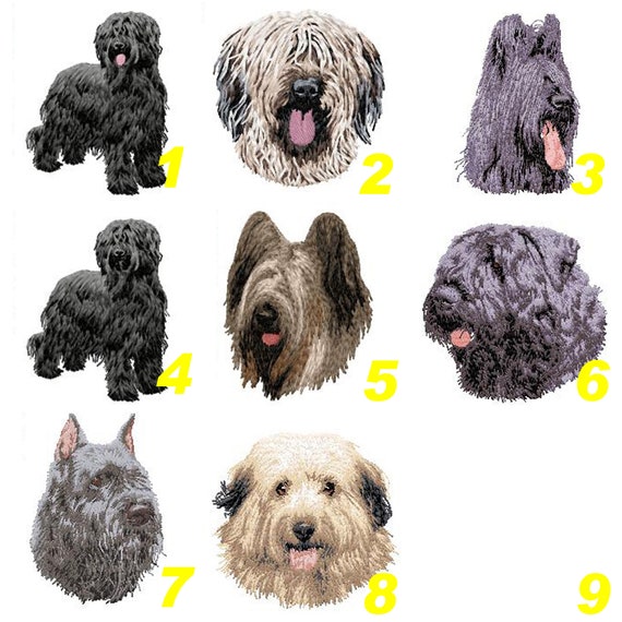 Briard Berger De Brieecusson Bouvier Des Flandres Patch Etsy