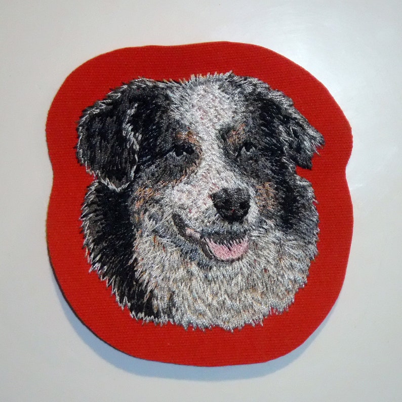 Berger Australienaussieécussonpatch Brodérace De Chienamericainbroderie Machinethermocollantà Coudrechien De Bergerby Team Numerik