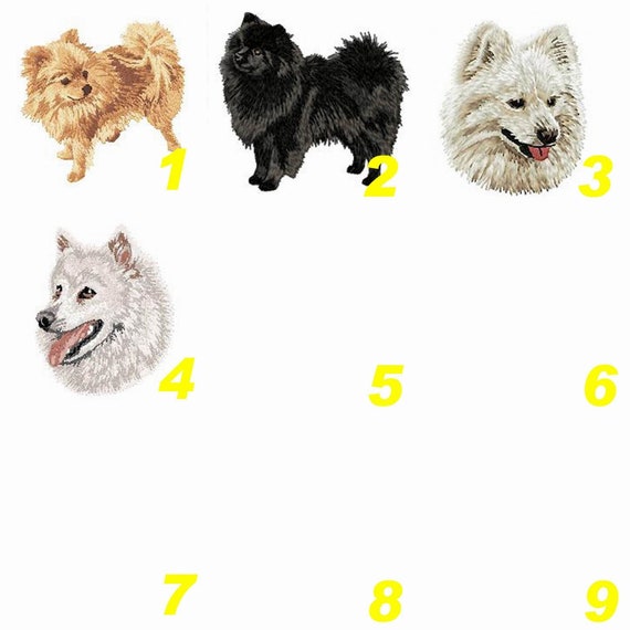 Pet Embroidered Iron On Applique Patch Crafts Finnish Spitz Dog