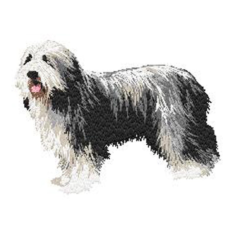 bearded collie,Schapendoes,Bobtail,bearded collie,patch patch embroidered thermocollant,sewing,embroidery machine,K9,By Team Numerik