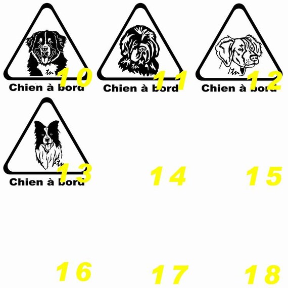 Dog On Board Sticker Car Dog Silhouette Sticker Car Car Decor Dog Breed Line Art By Shortest Team Car Decal