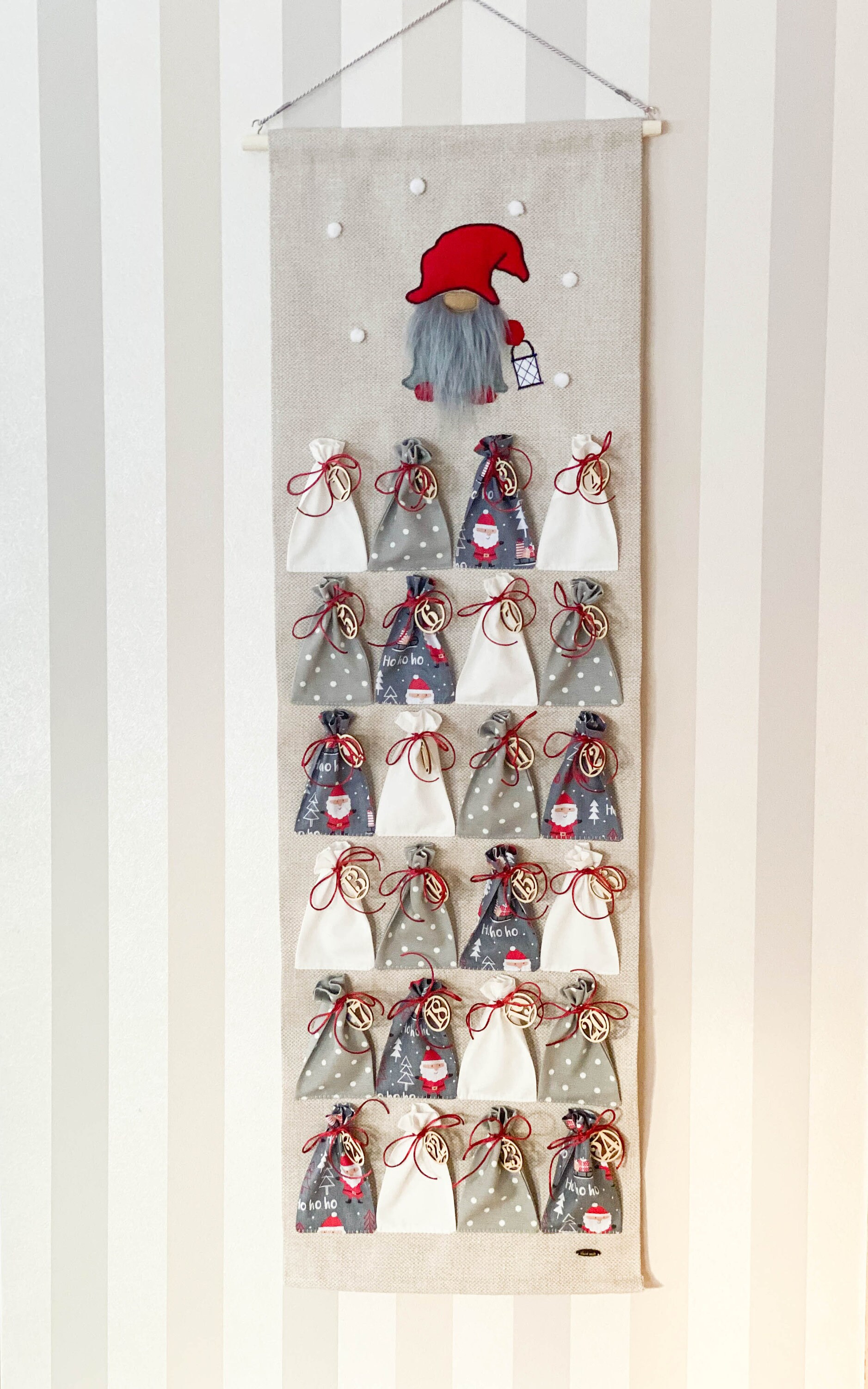 Christmas ADVENT CALENDAR With Gnome Heirloom Quality Advent Etsy