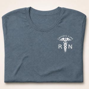 ICU Nurse Shirt, Critical Care RN Short Sleeve Tee, Nursing Graduation Gift