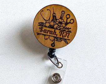 Badge Reel, Badge Holder, Nurse Badge Reel, Cute Badge Reel, Nurses Week Gift, Nurse Gift, Nursing Student Gift, Nurse Grad Gift, RN, LPN