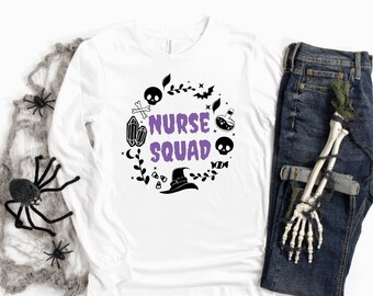 Nurse Halloween Shirt, Nurse Shirt, Nurse Squad Shirt, Nurse Gift, Nursing Student, ER Nurse Shirt, ICU Nurse Shirt, Night Shift Nurse Shirt