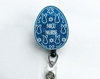 NICU Nurse Easter Badge Reel, Cute Neonatal Nurse Badge Holder, Neonatal Intensive Care Nurse Badge Reel, Premie Nurse Badge Holder, NICU RN