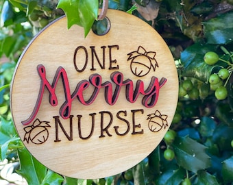 Nurse Christmas Ornament, Nurse Ornament, RN Ornament, Christmas Ornament, 2021 Christmas Ornament, Nurse Gift, Nurse Christmas Gift, LPN