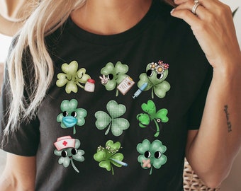 St Patricks Day Nurse Shirt, Lucky RN Tshirt, St Pattys Day Clover Nurse Tee, Pediatric Nurse Shirt, ICU Nurse Shirt, ER Nurse Shirt, Lpn