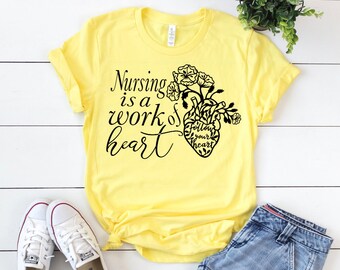 Nurse Shirts, Anatomical Heart, Anatomical Heart Shirt, Nurse, Nursing Student, Nurse Gift, Registered Nurse, Anatomy Shirt, Nurse Grad Gift