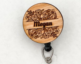 Floral Badge Reel, Badge Holder, Nurse Badge Reel, Cute Badge Reel, Nurses Week Gift, Nurse Gift, Nursing Student Gift, Nurse Grad Gift, RN