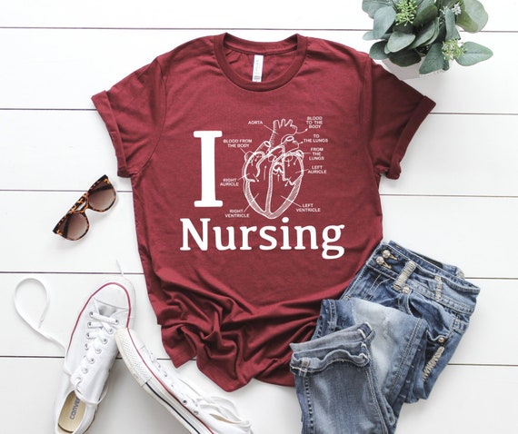 Nurse Shirts Nursing Student Nurse Gift Nurse Shirt Nurse Nursing NICU Nurse Registered Nurse Anatomical Heart Nurse Practitioner Etsy Canada