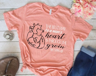 Nurse Shirts, Anatomical Heart Shirt, Cath Lab Shirt, Anatomy Shirt, Cath Lab, Registered Nurse, Anatomical Heart, Human Heart, RN, LPN