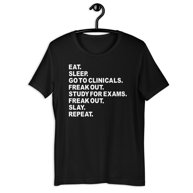 Black funny nursing school clinicals shirt future nurse humor gift