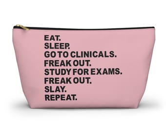 Funny Nursing School Pen Bag, Nursing Student Pen Bag, Student Nurse Pen Pouch, Student RN Pen Bag, Nursing School Student RN Gift, RN Bag