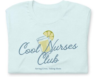 Funny ICU RN Nurse Shirt, ER Nurses Club Graphic Tee, Emergency Room Nursing Gift