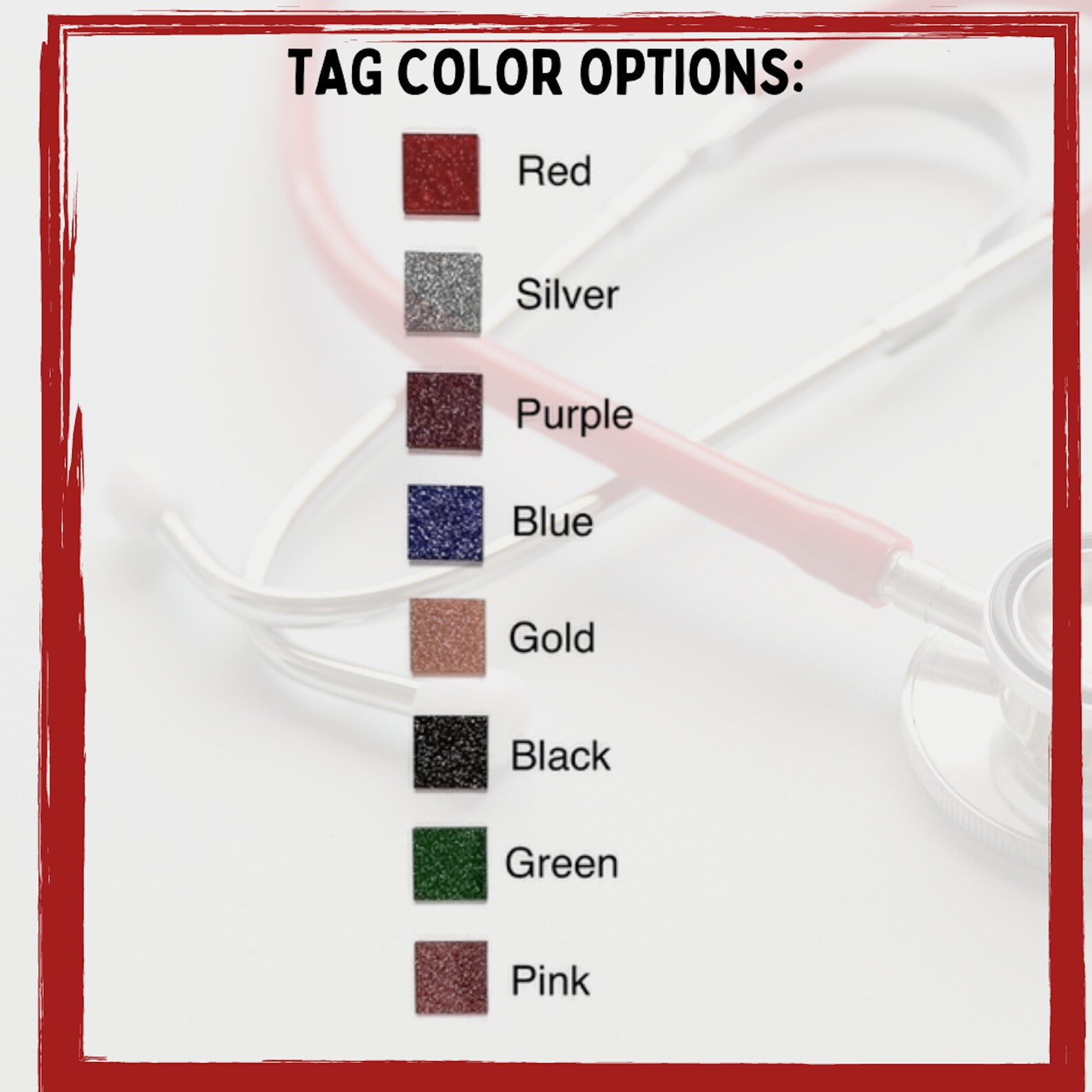 Stethoscope ID Tag Stethoscope Name Tag Snap on Stethoscope Etsy