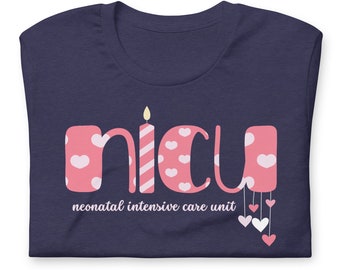 NICU Nurse Valentine’s Day Shirt, Neonatal Intensive Care Unit RN Heart Tee