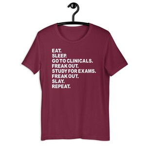 Funny clinicals survival shirt for nursing students Bella Canvas graphic tee