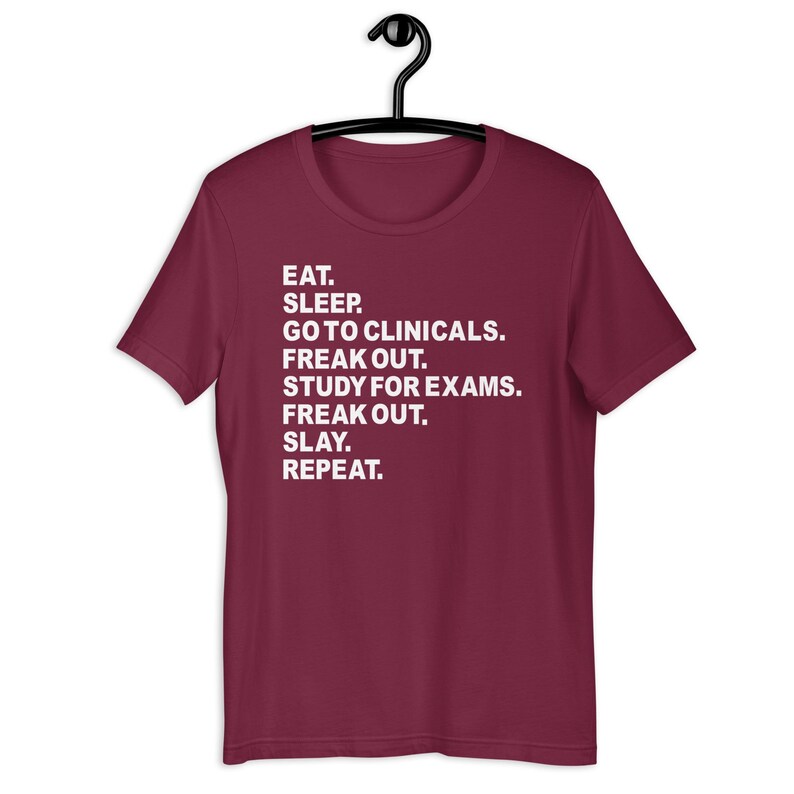 Funny clinicals survival shirt for nursing students Bella Canvas graphic tee