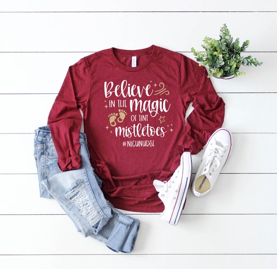 NICU Nurse Long Sleeve Christmas Shirts 