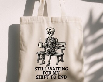 Nurse Tote Bag, RN Work Gift, Nursing Student Graduation Present, Grad Appreciation Keepsake