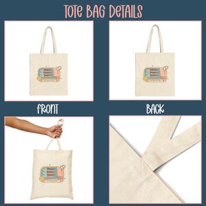 May include: Cream-colored tote bag with a sardine can graphic. The graphic features a can with sardines, a lemon slice, and the text "THE FISH SOCIETY". The bag has long handles for carrying.