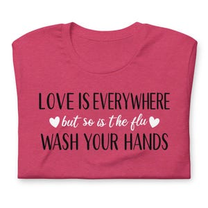 Funny nurse shirt wash your hands design on pink unisex tee nursing student gift idea