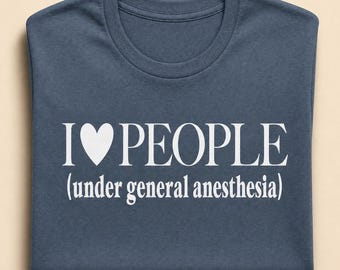 CRNA Shirt, Funny Anesthesia Tshirt, Nurse Anesthetist Gift, ICU RN Humor Tee