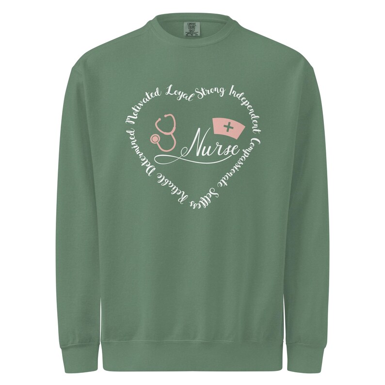 Green nurse life sweatshirt crewneck, nurse appreciation gift and everyday nurse apparel